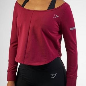 Gymshark Crop Top Maroon Sz Xs